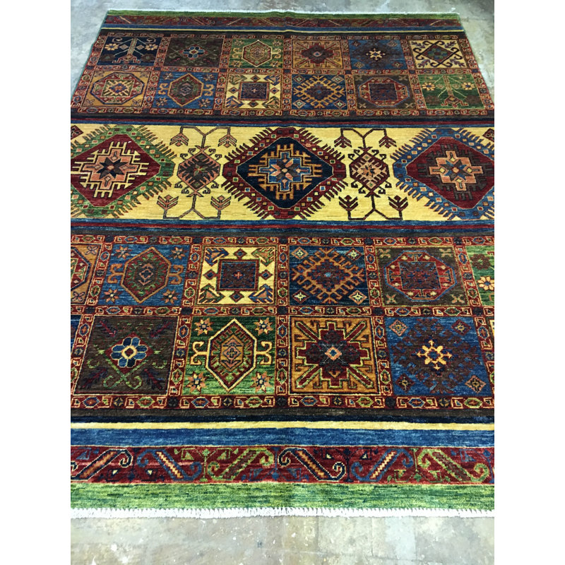Geometric Gold Khorjin 5'8" x 7'6"
