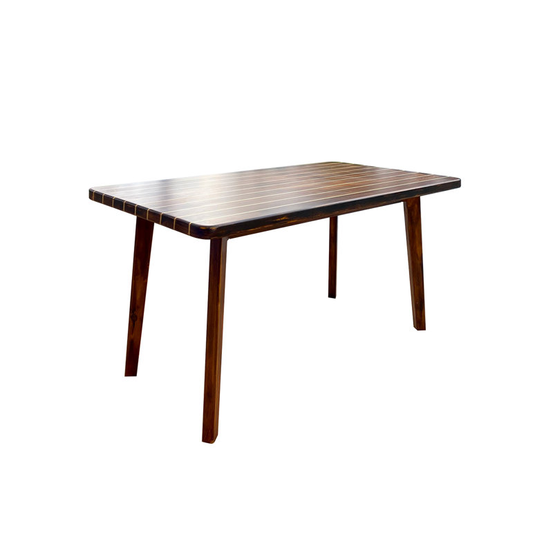 Table de salle à manger en bois de cèdre massif Sanborn