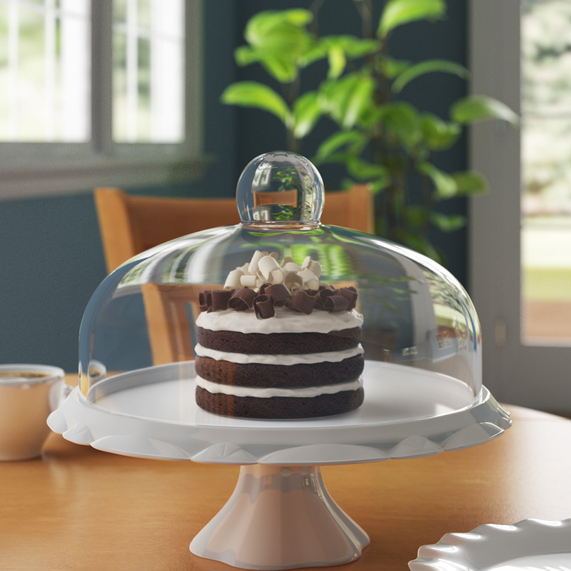 Charlton Home® Rothsville Pedestal Cake Stand & Reviews | Wayfair
