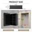 Armoire à pharmacie Ahn avec miroir, étagères réglables et design encastré ou en saillie pour le rangement de la salle de bain-371583297-371583303