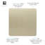1 Gang Blanking Plate Champagne Gold Finish, (25Mm Back Box Required)-1352522808