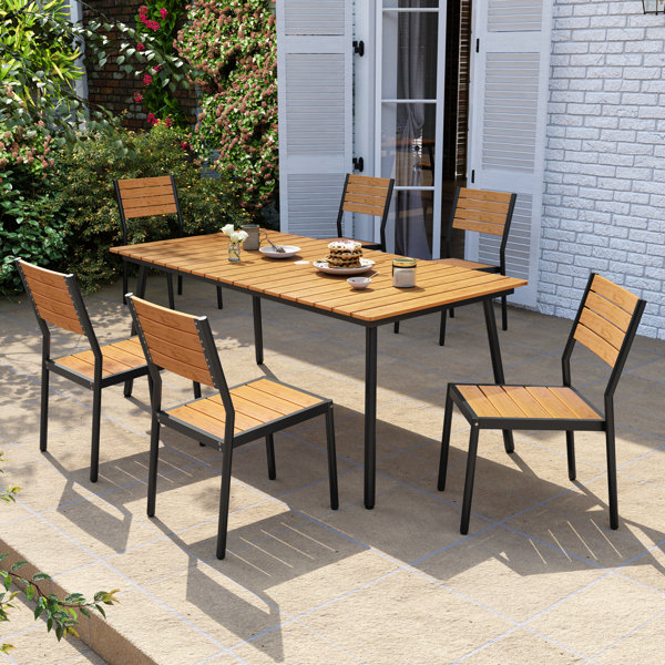 6 Person Rectangular Outdoor Dining Set: Ultimate Comfort & Style Guide 3 6 Person Rectangular Outdoor Dining Set: Ultimate Comfort & Style Guide