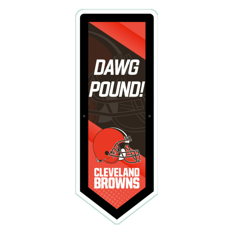 Plaque murale lumineuse NFL, Cleveland Browns