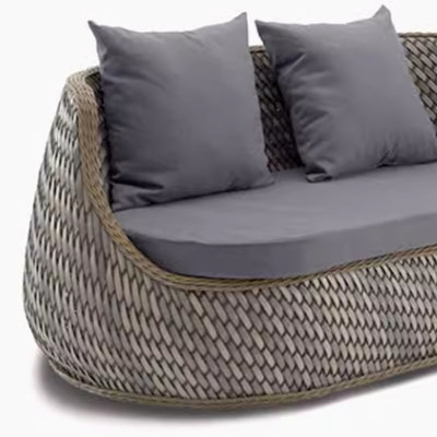 Brelin 57.08'' Wide Oval Loveseat with Cushions
