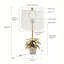 Lampe de table D15 x 29 po