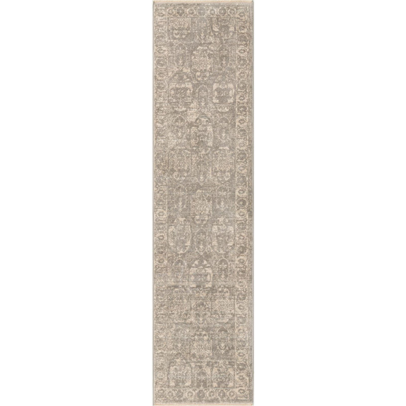 Tapis gris Gause, Tapis de couloir 2 pi x 8 pi, Grey