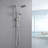 6 Inch Rain Shower Head With Handheld Shower Head Bathroom Rain Shower System-114230363