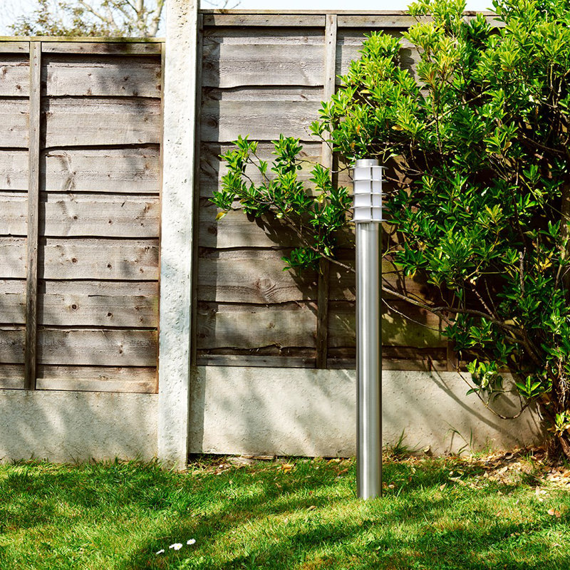 Melani Bollards, 100cm H x 11.5cm W x 11.5cm D, Silver