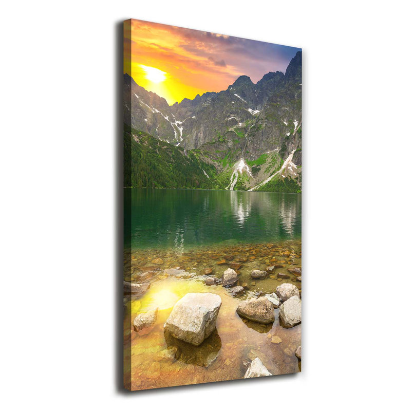 Raspberry And Water - Wrapped Canvas Print