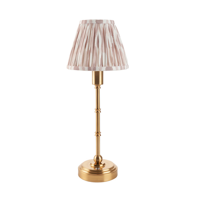 Burley Rechargeable Metal Table Lamp, Neutral Beige