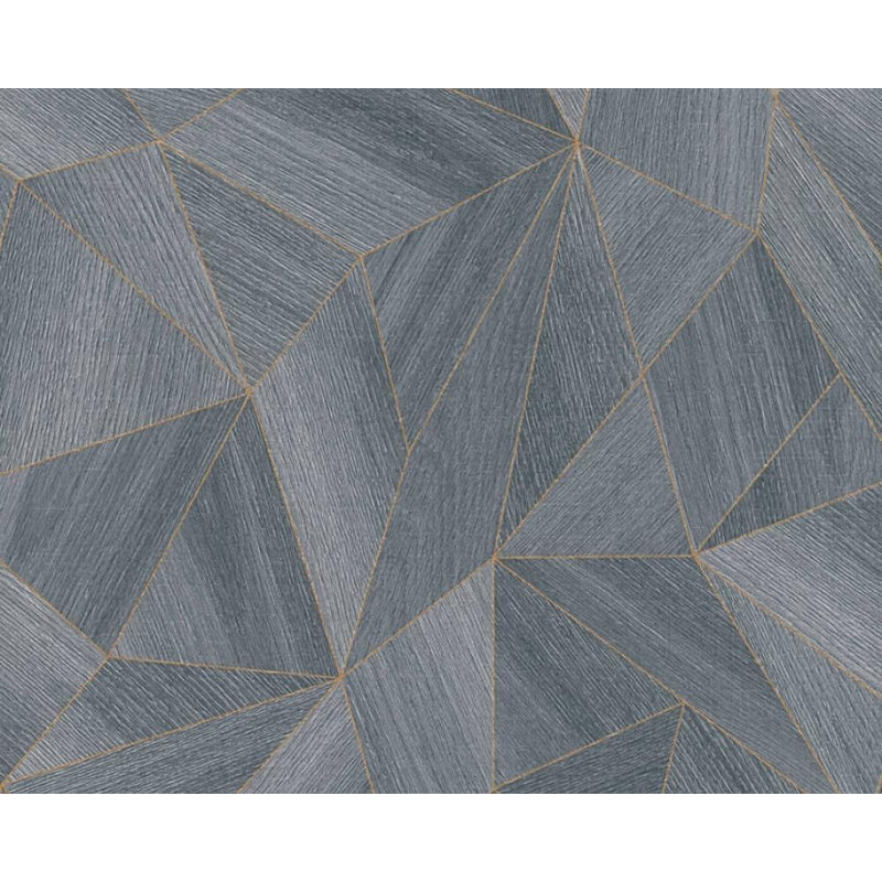 Gulzada Abstract Double Roll, Black/Gold/Gray