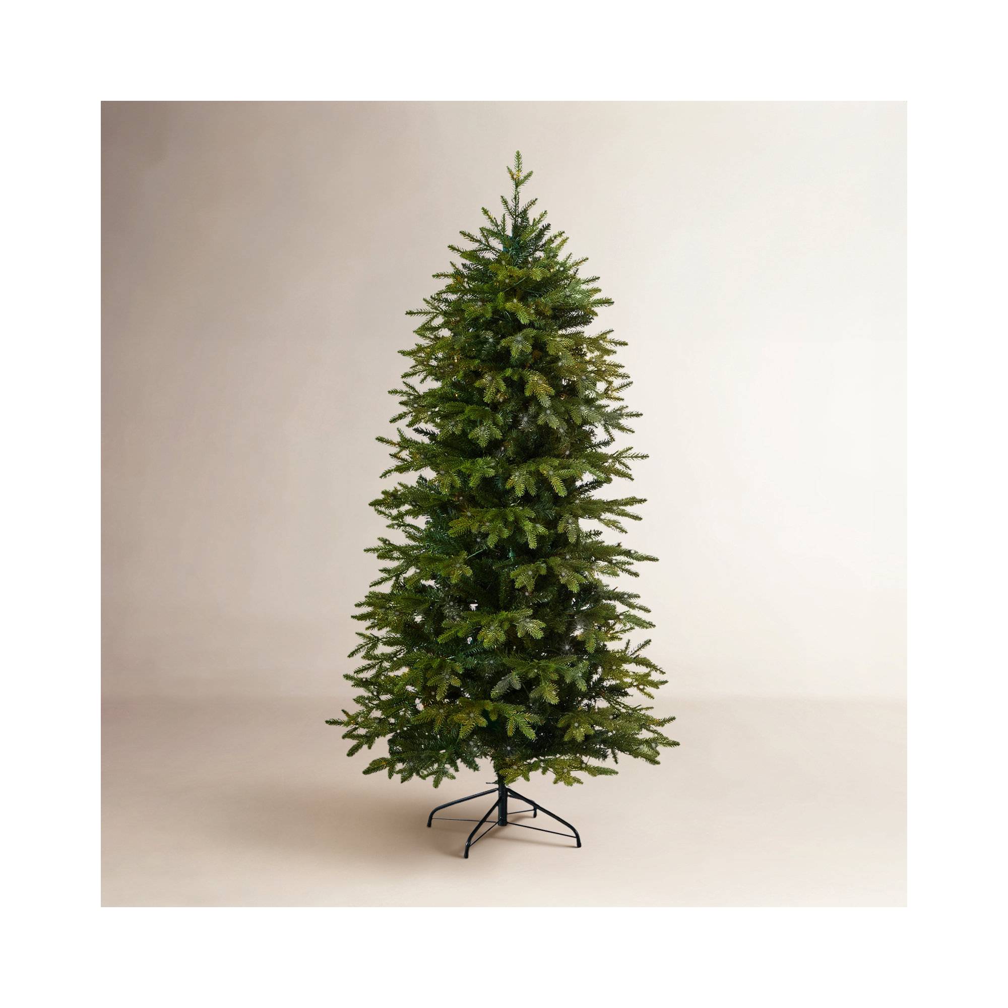 Lighted Artificial Fir Christmas Tree, 6' H
