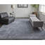 Tapis abstrait gris / bleu en chenille tissé à la machine-1315855015