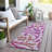 Washable Floral Indoor / Outdoor Rug-146565984