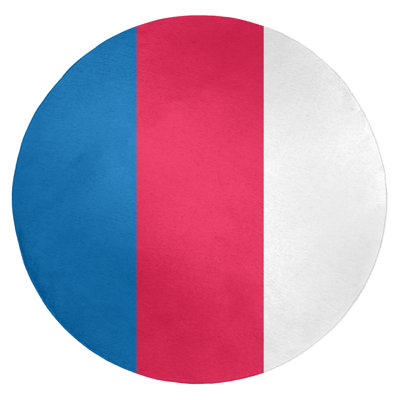 Tapis à rayures bleu/rouge