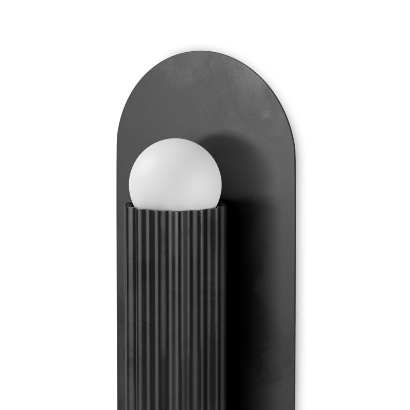 Applique Ostrom Lg, Black Gunmetal