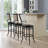 Massena Swivel Upholstered Counter Stool with Metal Frame-529534159-482155313