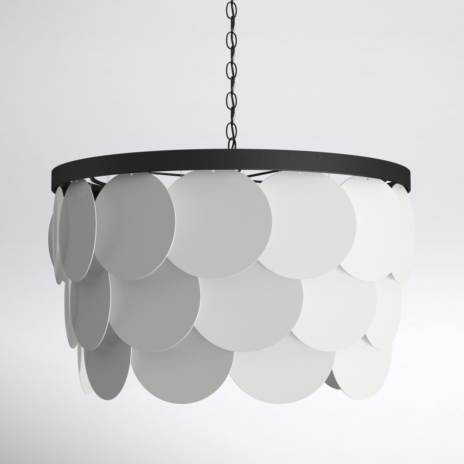 Ainsley 8 - Light Dimmable Tiered Chandelier, Midnight Black, Not Energy Star, No
