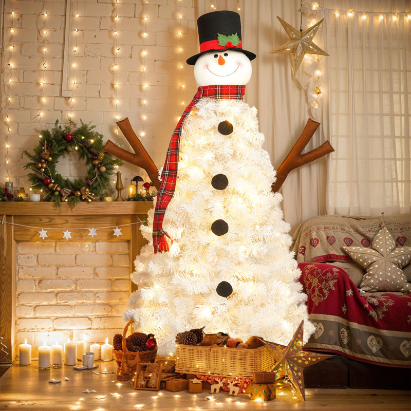 - Arbre artificiel en forme de 4 pi avec 100 lumières DEL claires et 380 extrémités de branches, convenant aux extrémités décoratives, décoration de salon idéale