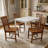 Solid Wood Space Saving Kitchen Dining Set-1432970625