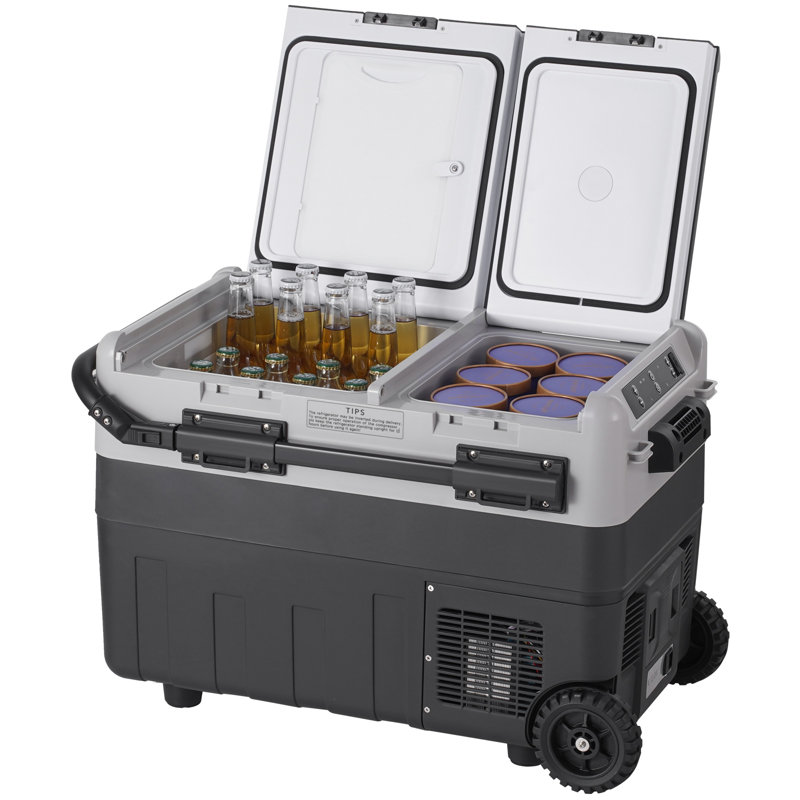 Portable Car Refrigerator Freezer Compressor 40 L Dual Zone for Car Home