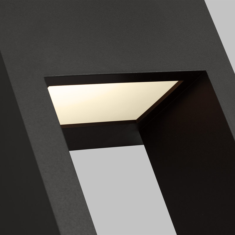 Testa LED Outdoor Flush Mount, 24" H x 7" W x 7" D, Black