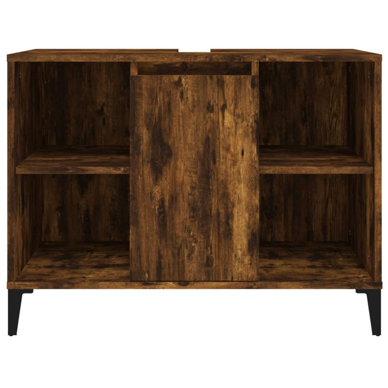 Skagway Freestanding Bathroom Cabinet, Smoked Oak