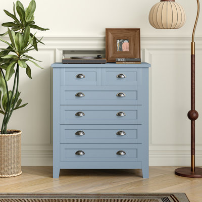 blue and silver dresser St. Lucia Dresser - Blue