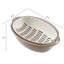 Ensemble de passoire de cuisine ovale avec passoire à bol, 2 en 1 sans plastique BPA