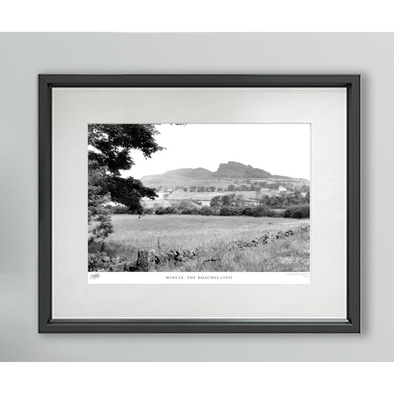 Wincle, The Roaches C1955 - Single Picture Frame Print, 28cm H x 36cm W x 2.3cm D