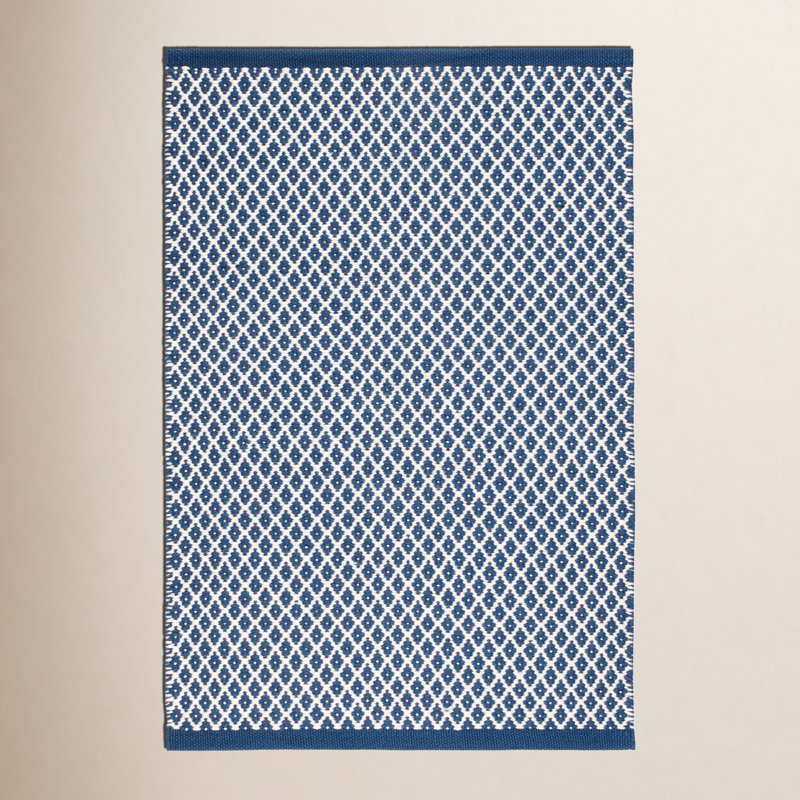 Mainsail French Handwoven Indoor/Outdoor Rug, Rectangle 8' x 10', Navy