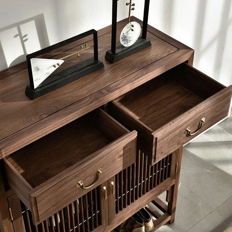 Chinese style storage breathable shoe cabinet