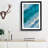 Aerial Beach View of the Maldives in Abstract - Picture Frame Graphic Art Print-55682978-55682977