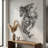 Metal Horse Wall Decor - Line Art-2028132113