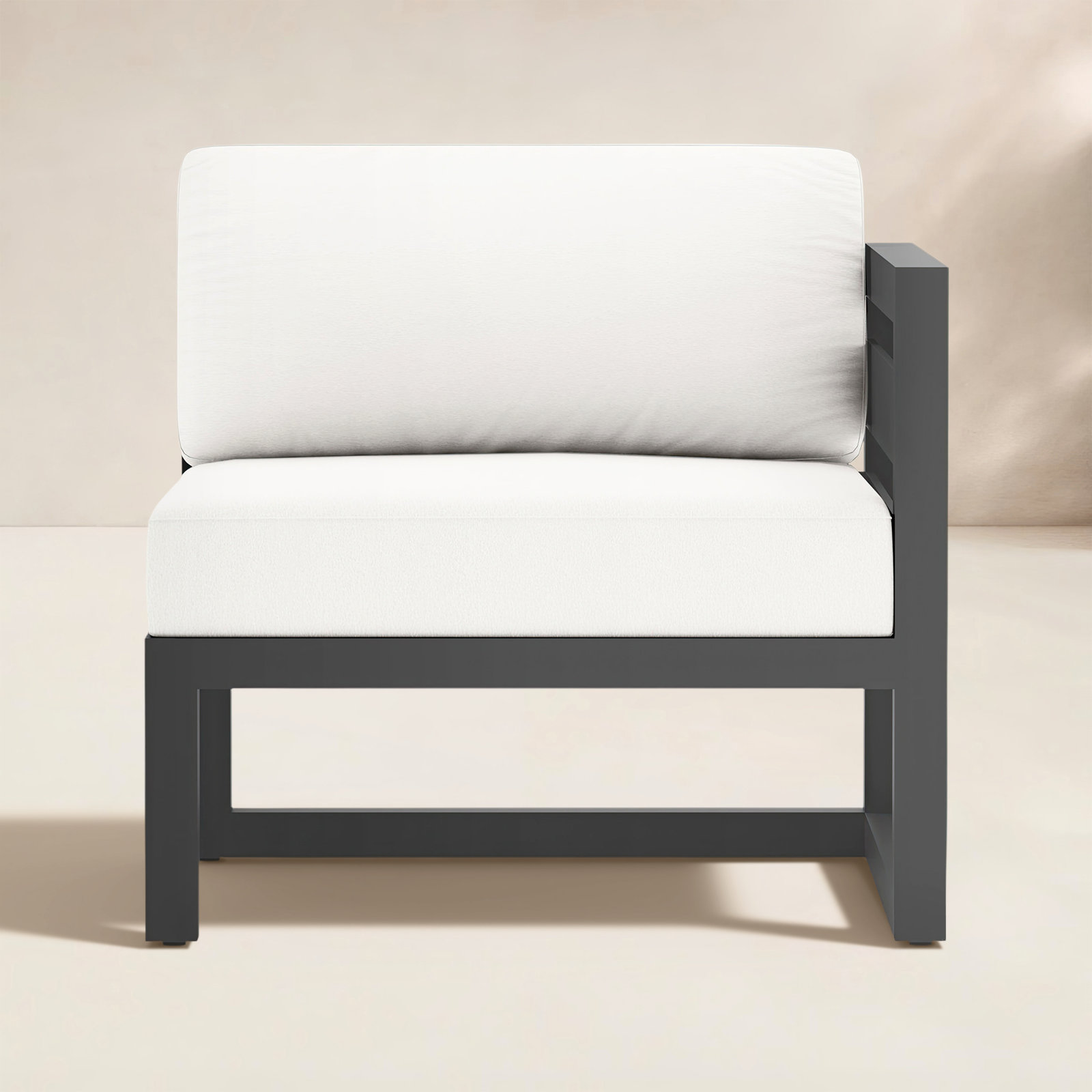 Smith Sunbrella® Patio Lounge Chair, Canvas Natural, Slate