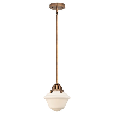 Mini-luminaire suspendu 1 tige 8 po 7,5 po Nouveau 2 - Grourke - Ampoule DEL - Finition chrome poli - Abat-jour transparent