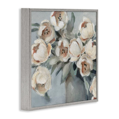 «Blooming Round pivoines», art de la giclée encadrée par Carol Robinson