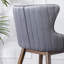 Ensemble de 2 tabourets à oreilles à hauteur de comptoir rembourrés en tissu Leland, gris-93137572
