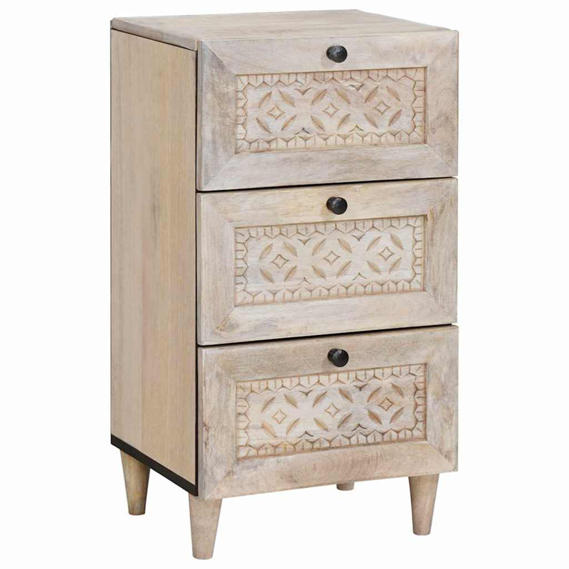 Solid Wood Accent Cabinet, White