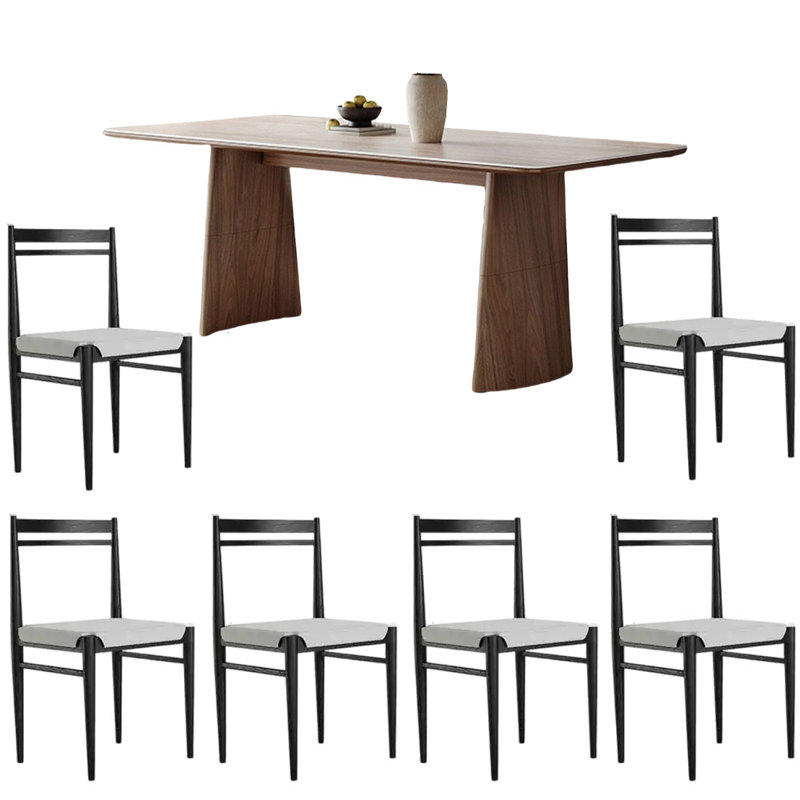 Ensembles de table de salle à manger de style moderne crème, H 29,53 po x L 70,87 po x l 31,5 po