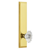 Grandeur Fifth Avenue Tall Plate Privacy with Biarritz Door Knob