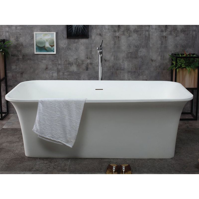 67'' x 35.6'' Soaking Resin Bathtub