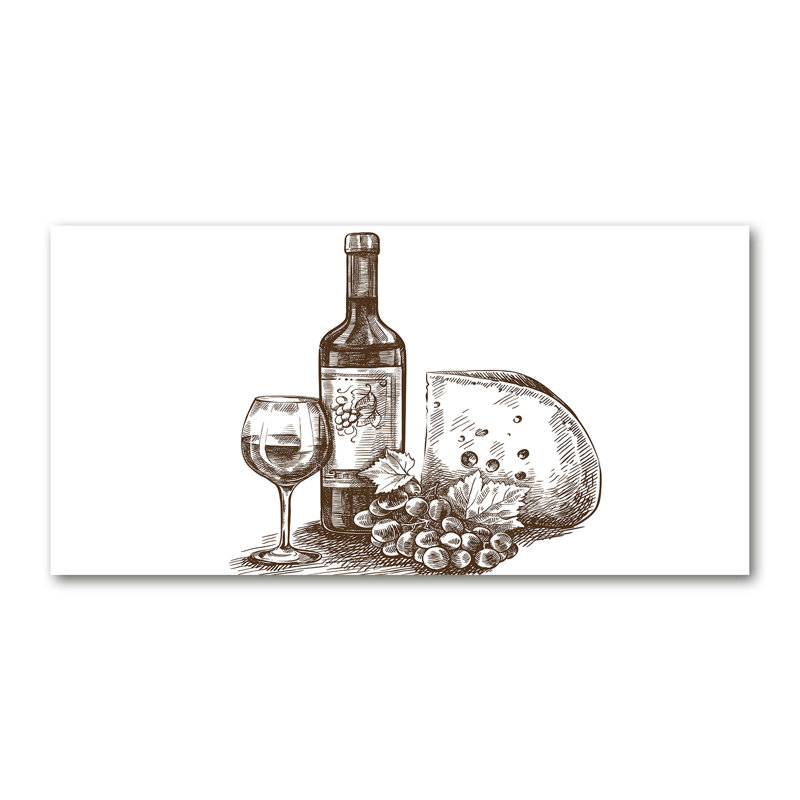 Wine And Snacks - Wrapped Canvas Print