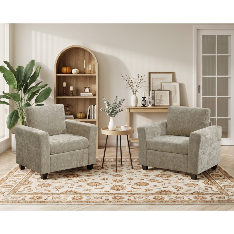 Chaise d'appoint 40,35 po (ensemble de 2), Chameau