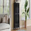 Armoire de rangement de 55 po de hauteur, 2 portes / 1 tiroir, décor en bois sculpté pour le salon - standard