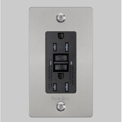 1G Duplex Outlet / GFCI / Linear / With Logo