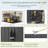 8 ft. W x 10 ft. D Plastic Storage Shed with Floor, Resin Shed with Reinforced Steel Structure