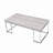 Rectangular Coffee Table With Metal Sled Base
