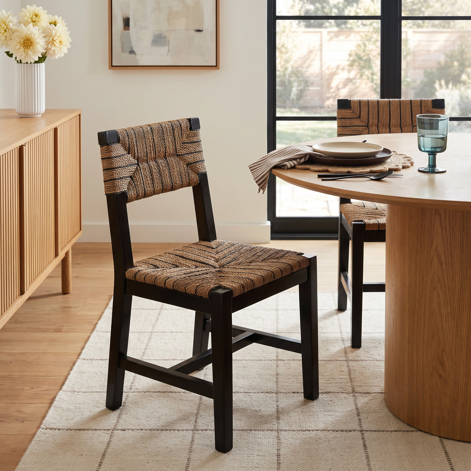 Willowbrook Mahogany Dining Chair, Black Stain