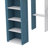 Full Size Loft Bed Complete With Shelving Units, Clothing Rods, And Work Area-1511569039